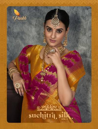 SUCHITRA SILK VOL-1 BY PANKH SILK SAREE WHOLESALER IN INDIA